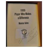 Monica Seles -Signed framed piece