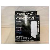 2x 2pk Rem-Fit Standard Pillow Covers
