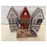6x 12oz Winter Festive Houses-w/Speculoos House Cookies