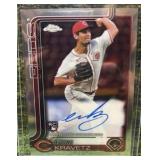 2025 Topps Chrome Evan Kravetz Reds #RA-EK RC Auto