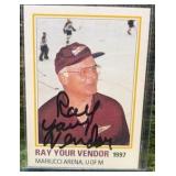1997 Ray the Vendor Minnesota Auto Big League Twins, Vikings, Wild, Gopher (B18)