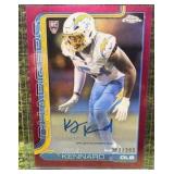 2025 Topps Chrome Football Kyle Kennard (RC) Auto/399 Chargers