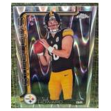 2025 Topps Chrome Will Howard RC RayWave Refractor #321 Steelers QB RC