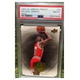 Michael Jordan PSA 8 Gold 2009 Upper Deck Jordan Legacy #24 Bulls