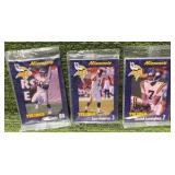 1999 Burger King Minnesota Vikings & CRIS CARTER #1 Lot of 3 Sets