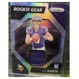 2024 Panini Prizm Rookie Gear J.J. McCarthy Minnesota Vikings RG-JJM Card
