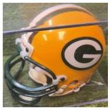 Green Bay Packers Mini Helmet in Case, Cool Display Piece to get Autographed !