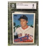 1985 Topps No. 181 Roger Clemens — Beckett BGS 8 (Boston Red Sox) RC
