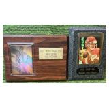 Joe Montana #19 Limited Editon Hologram & Plaque LOT of 2 -49ers & Kansas City Chiefs LEGEND!