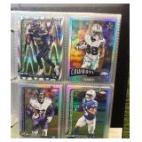 10 PAGE NFL CHROME BINDER 2025 Topps MIXED INSERTS ! 40 cards in Total