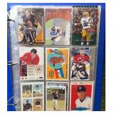 Mixed Sports Lot in Binder Approx. 20+ Pages of All Sports Cards in Holder ! MLB NHL NFL