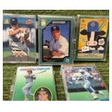 Mixed Small Set Holder of MLB & NFL Cards w/ Cal Ripken Jr & Barry Sanders! 5 Holders in Total