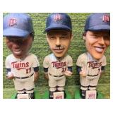 Les Straker, Dan Schatzeder, & Greg Gagne 1987 Wolrdd Series Champions Minnesota Twins BOBBLE HEAD LOT OF 3 !