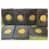 1997 Pinnacle Mint Collection Bronze Coin LOT OF 7 MLB