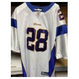 Adrian Peterson #28 Reebok Minnesota Vikings Home White Jersey XL Size 56