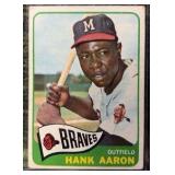 1965 Topps Hank Aaron Milwaukee Braves #170 Baseball Card *VINTAGE*