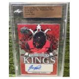 2022 Leaf Metal Draft Touchdown Kings Auto Red Wave 1/1 Jerome Ford #TK-JF1