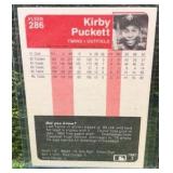 1985 Fleer Kirby Puckett #286 Minnesota Twins RC Rookie TWINS !