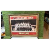 Minnesota Wild Framed Team Photo 200-09 & Framed Autographs from Coaches !