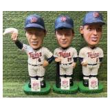 Steve Lombardozzi, Mark Davidson, & Gary Gaetti 1987 World Series Champions BOBBLE HEAD LOT of 3 ! Minnesota Twins