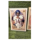 1992 Upper Deck Football Heroes WALTER PAYTON #23 & #24 (Lot of 2 cards)