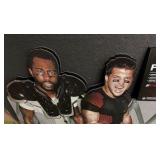 TIM TEBOW & JULIO JONES DISPLAYS TWO VERY LARGE DISPLAY PIECES -PICK UP ONLY! 52 x 29 & 24 x 10