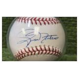 Joe Nathan Sweet Spot Autograph- Minnesota Twins Pitcher- NICE AUTO!  In Wooden Stand