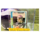 Mick Tingelhoff Signed 1978 Topps Card #451 Minnesota Vikings w/ Auto Card