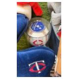 Minnesota Twins Ultimate Fan Lot 9 Items ( NEW HATS,Trivia, Pennant, THICK XMAS Stocking, Mini Bat, Ball, & More!)