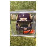 Chuck Foreman #44 Autographed Mini Helmet RB Minnesota Vikings w/ Auto Card !
