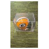 Green Bay Packers Mini Helmet in Case, Cool Display Piece to get Autographed !
