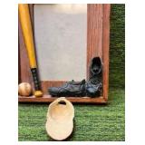 Hand Made & Painted UNIQUE Vintage Baseball Photo Frame! COOL!