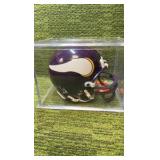 Chuck Foreman #44 Autographed Mini Helmet RB Minnesota Vikings w/ Auto Card !