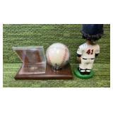 Jeff Reardon P #41 Minnesota Twins 1987 World Series Champions  Autographed Baseball & BobbledHead !