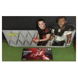 TIM TEBOW & JULIO JONES DISPLAYS TWO VERY LARGE DISPLAY PIECES -PICK UP ONLY! 52 x 29 & 24 x 10