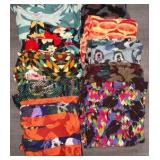 LuLaRoe Liquidation - Holiday Lot - Lot of 9-Tall & Curvy Leggings, 1-Gigi Top (Size L) - MSRP $259