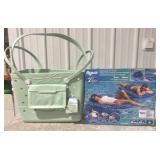 Beachcomber Beach Bag & Aqua Luxury Pool Lounger, 2-Pack - MSRP $108