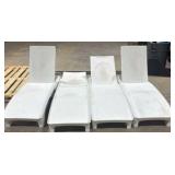 Step2 Vero Adjustable Pool Lounge Chairs 4-pack - MSRP $940