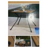 Sunvilla Commercial Faux Wood Table - 34" x 34"