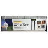 Excello Global Products 10 ft. String Light Pole, 2-Pack - MSRP $85