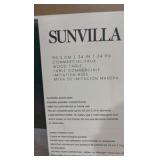 Sunvilla Commercial Faux Wood Table - 34" x 34"