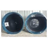 Theo Resin Planters by Trendspot, 2-Pack (Teal)