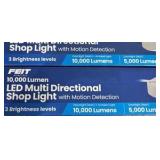 Feit 10,000 Lumen Multi-Directional Shop Light with Motion Detection - 2-Pack - MSRP $80