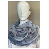 Box of 60 Rampage Floral Scarfs w/Rings - 60 Scarfs
