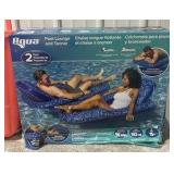 Beachcomber Beach Bag & Aqua Luxury Pool Lounger, 2-Pack - MSRP $108