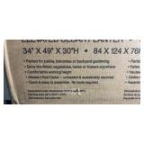CedarCraft Elevated Cedar Planter 34" x 49" x 30" - MSRP $200