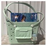 Beachcomber Beach Bag & Aqua Luxury Pool Lounger, 2-Pack - MSRP $108