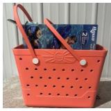 Beachcomber Beach Bag & Aqua Luxury Pool Lounger, 2-Pack - MSRP $108