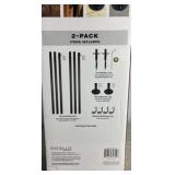 Excello Global Products 10 ft. String Light Pole, 2-Pack - MSRP $85