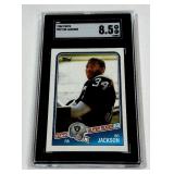 Bo Jackson RC SGC Slab Graded 8.5 NM-MT+ 1988 Topps #327 Rookie Vintage Football Card